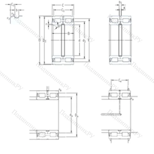 Подшипник роликовый радиальный NNF 5004ADB-2LSV