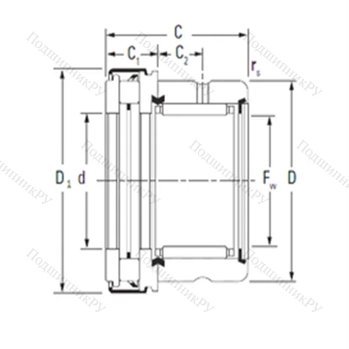 Подшипник комбинированный RAXZ 520