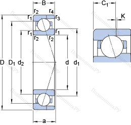 Подшипник 71903 ACE/P 4AH