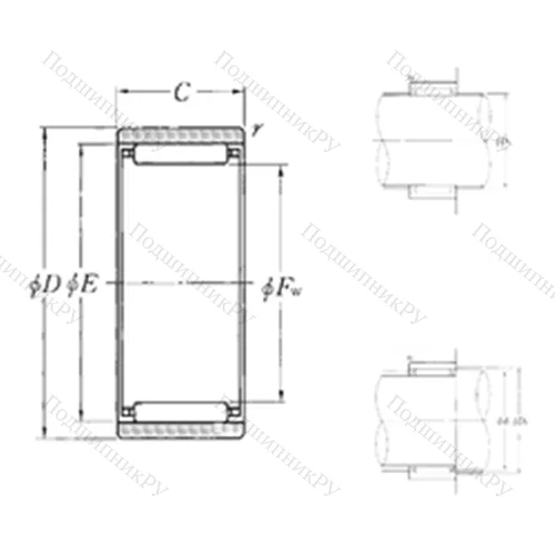 Подшипник игольчатый радиальный RNAO-60?78?20