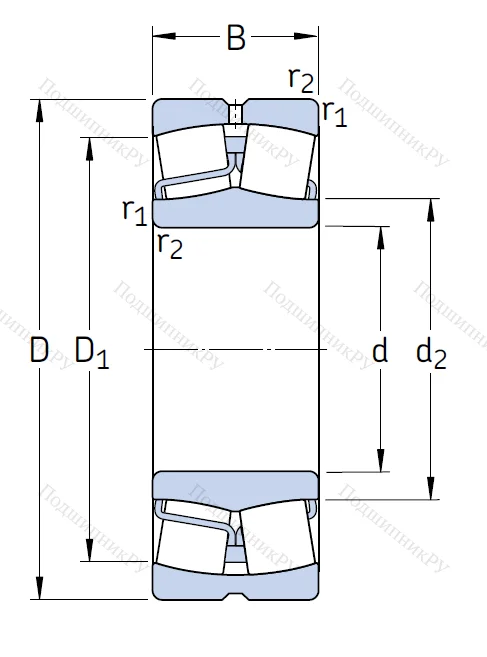 Сферический роликовый подшипник 22319 E