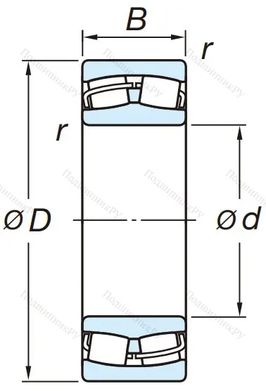 Сферический роликовый подшипник 22322 RZW 33 C 3