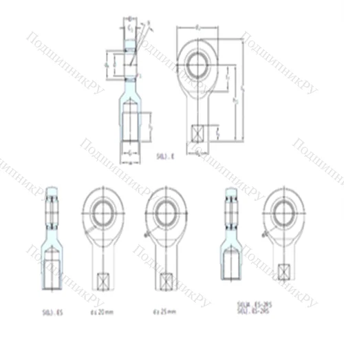 Подшипник скольжения сферический SI 50ES-2RS от производителя  SKF