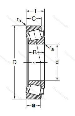 Конический роликовый подшипник 7518 (32218) в Улан-Удэ