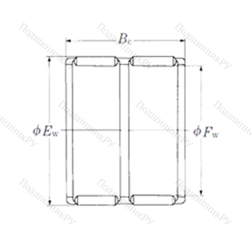 Подшипник игольчатый радиальный FWF-586440W