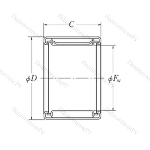 Подшипник игольчатый радиальный FJ-1716