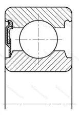 Модификация подшипника 160307К размер 35x80x21