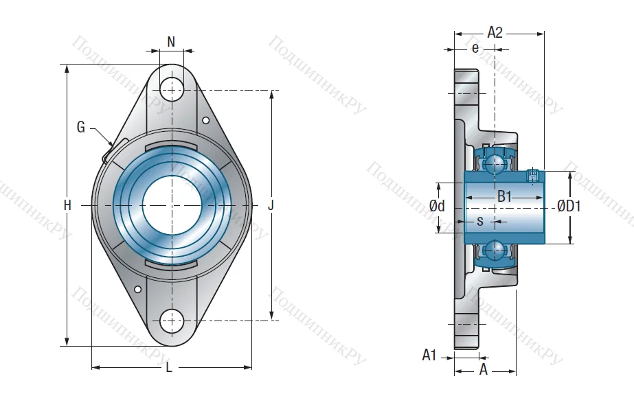 Подшипниковый узел UCFLE 209