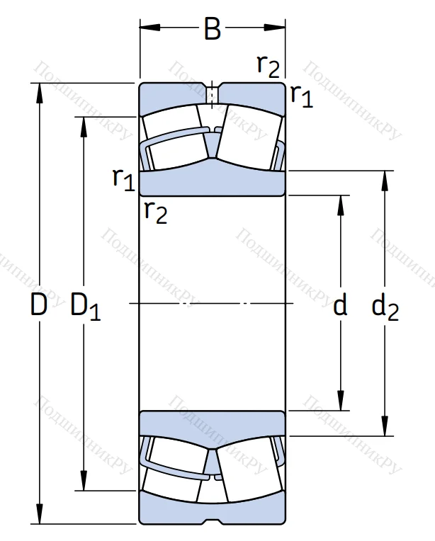 Сферический роликовый подшипник 23124 CC/C 3W 33