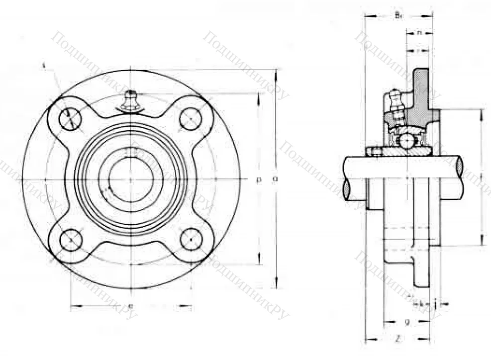 Подшипниковый корпус FC 217 ASAHI