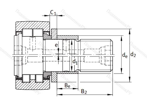 Подшипник NUKRE 52 от производителя  INA