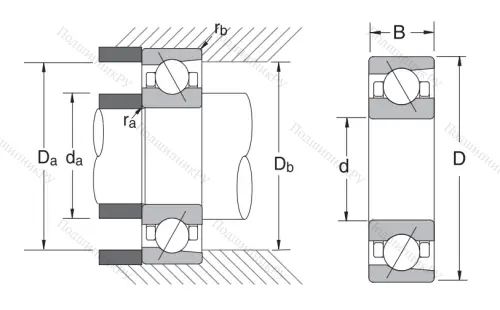 Сверхточный подшипник 7217 CTRDULP 3