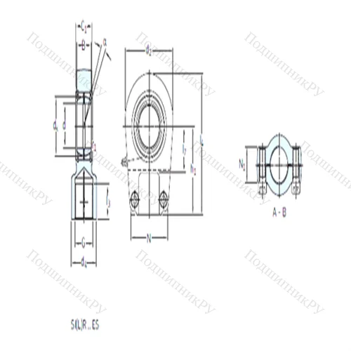 Подшипник скольжения сферический SIR 80 ES