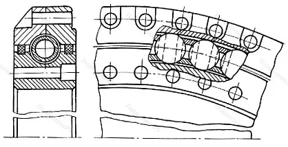 Подшипник  3687/1860 размер 1860x2050x98 от производителя  ЕПК