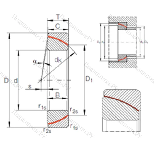 Подшипник скольжения сферический GE 170 SW