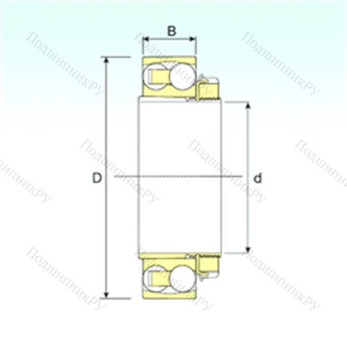 Подшипник шариковый радиальный самоцентрирующийся 1216 K+H 216