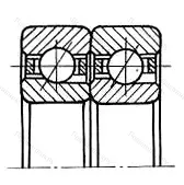 Подшипник  466307 (7307B/DT) размер 35x80x42