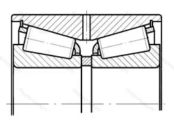 Модификация подшипника 597026ХМУ размер 129,96x250x149,25