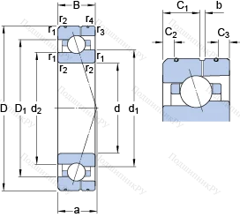 Подшипник 7013 CE/P 4AL