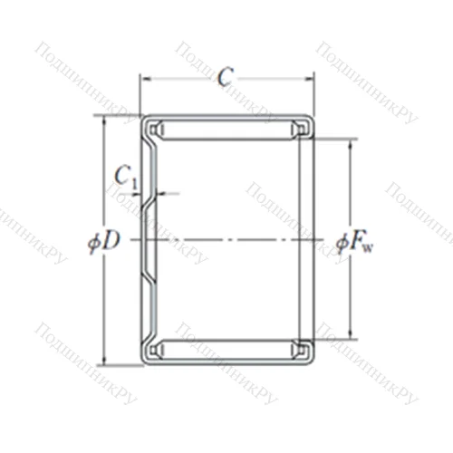 Подшипник игольчатый радиальный MF-2526