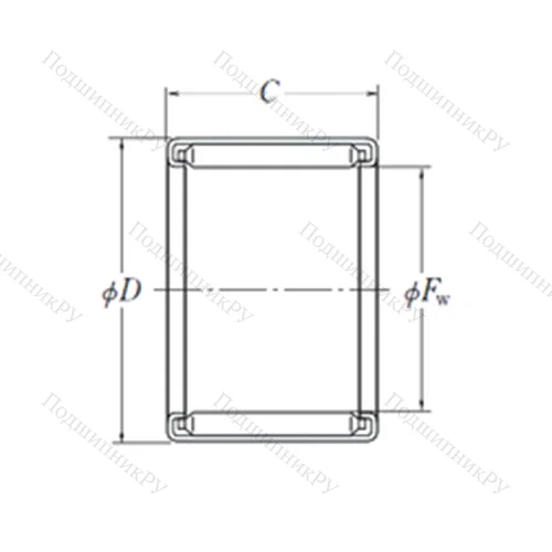 Подшипник игольчатый радиальный F-4520