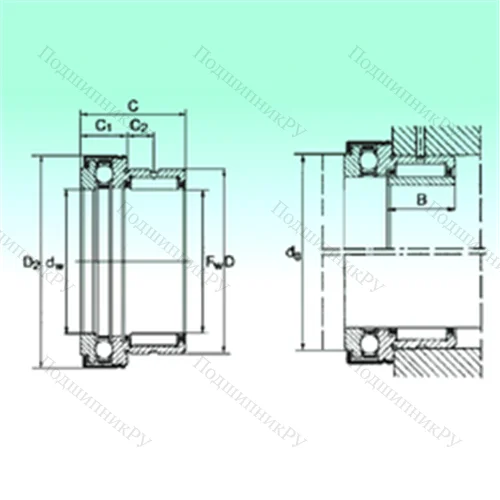 Подшипник комбинированный NKX 15 Z от производителя  NBS