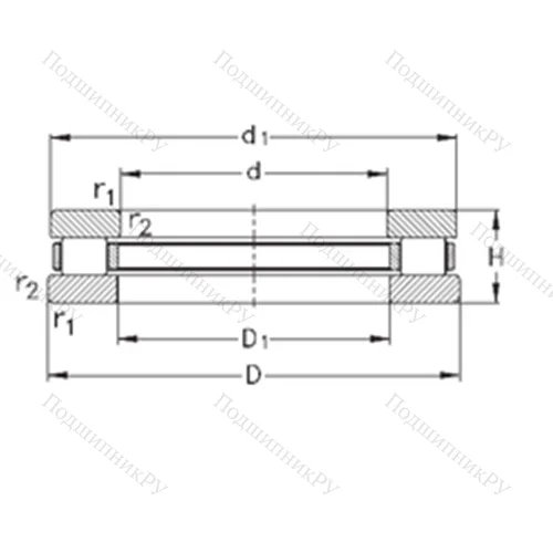 Подшипник роликовый упорный