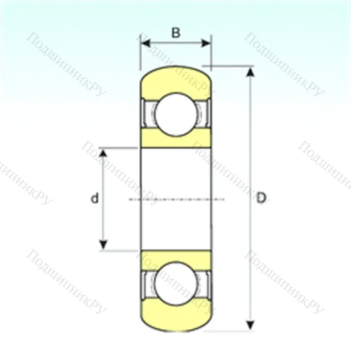 Подшипник шариковый радиальный 6212-2RS BOMB