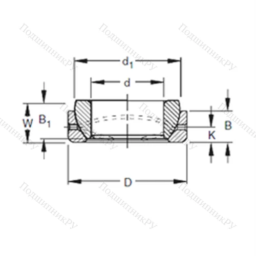 Подшипник скольжения сферический 12SBT 20