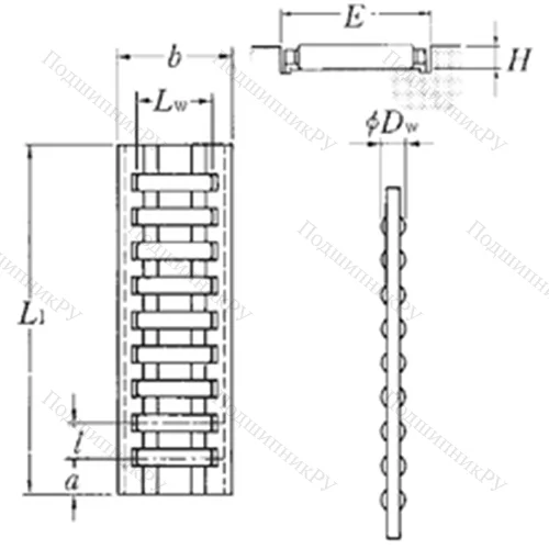 Подшипник роликовый линейный BF 7035/1000