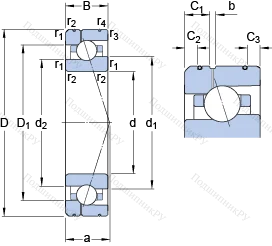 Подшипник 7007 ACE/HCP 4AL 1