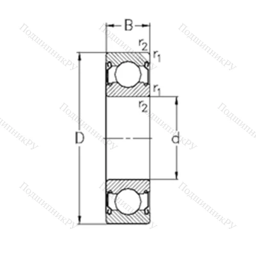 Подшипник шариковый радиальный
