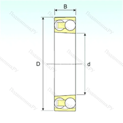Подшипник шариковый радиальный самоцентрирующийся 1224 KM