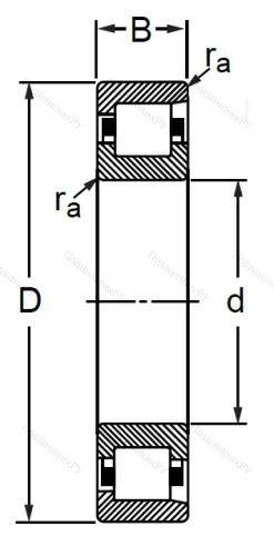 Цилиндрический роликовый подшипник 12115 (NF 1015) в Улан-Удэ