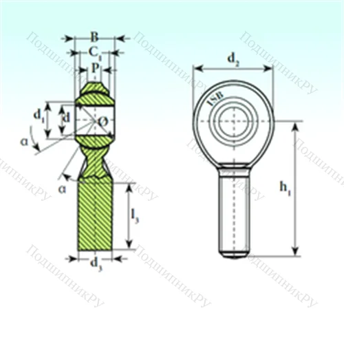 Подшипник скольжения сферический TSM.R 10.1