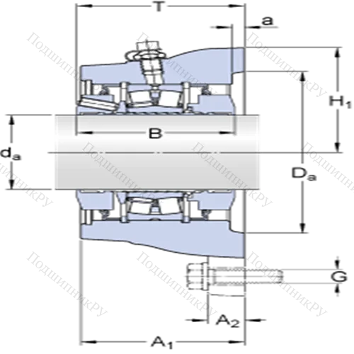 Фланцевые роликоподшипниковые узлы (SKF ConCentra, для метрических валов) FYNT 90 F