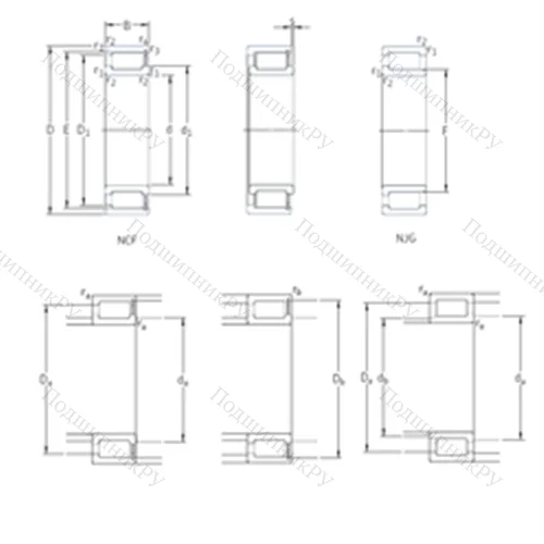 Подшипник роликовый радиальный NCF 18/950V