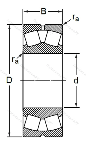 Сферический роликовый подшипник с конической посадкой на вал 1153618 АН (22318 CKW 33) в Улан-Удэ