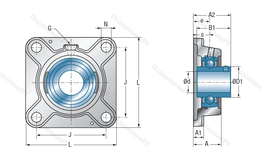 Подшипниковый узел UCFE 211
