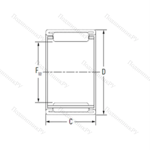 Подшипник игольчатый радиальный 22BTM 3018