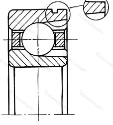 Модификация подшипника 85-170308ЕТ8Ш5 размер 40x90x23
