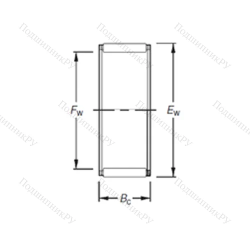 Подшипник игольчатый радиальный K 40X 45X 29H