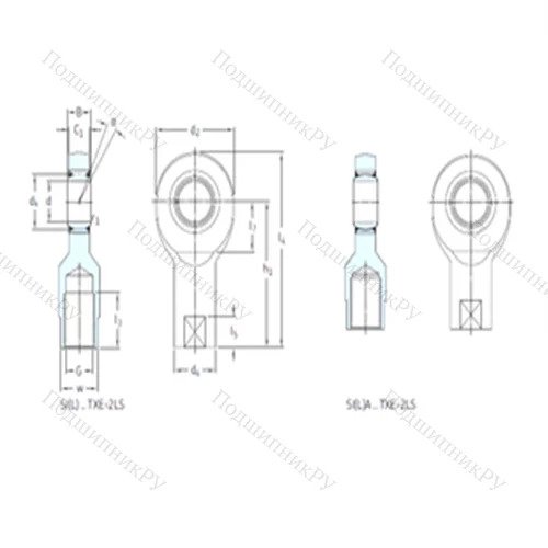 Подшипник скольжения сферический SILA 60TXE-2LS от производителя  SKF