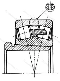 Модификация подшипника 73611К размер 55x130x46/59,2
