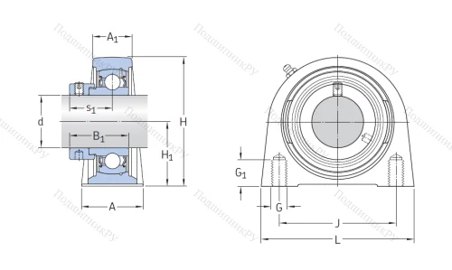 Подшипниковый узел SYF 30 FM в Улан-Удэ