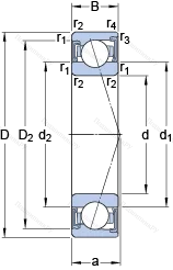 Подшипник S 71902 ACD/P 4A