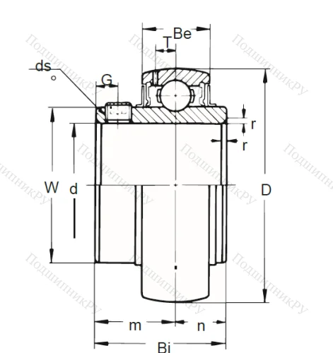 Корпусный подшипник UC 205-16 (ASAHI) в Улан-Удэ