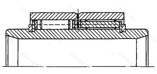 Модификация подшипника 30-714727К размер 135x190x100/155