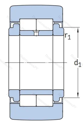 Игольчатый подшипник NUTR 15 A от производителя  SKF