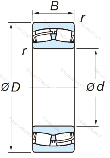 Сферический роликовый подшипник 22313 RZW 33